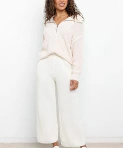 PUP14 Kerry Knit Sweater - Cream Clothing