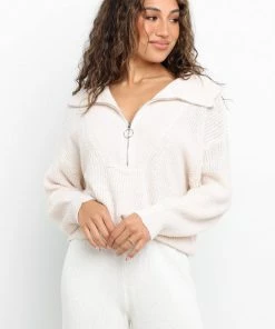 PUP14 Kerry Knit Sweater - Cream Clothing