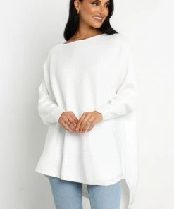 PUP4 Kew Knit Sweater - White For The Bride