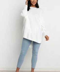 PUP4 Kew Knit Sweater - White For The Bride