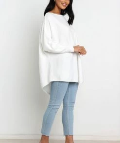 PUP4 Kew Knit Sweater - White For The Bride