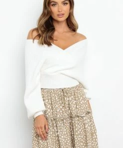 PUP14 Khozi Knit Sweater - White For The Bride