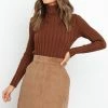 PUP15 Kimmy Knit Sweater - Chocolate Brown