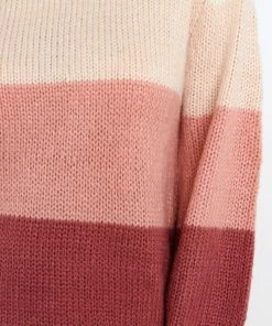 PUP52 Kingsley Knit Sweater - Pink Stripe Clothing