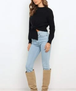 PUP14 Koreen Knit Sweater - Black Clothing