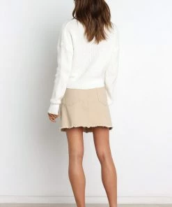 PUP14 Koreen Knit Sweater - White