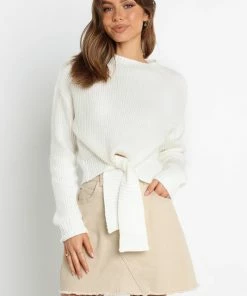 PUP14 Koreen Knit Sweater - White