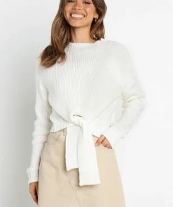 PUP14 Koreen Knit Sweater - White