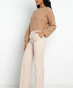 PUP14 Clothing Limestone Knit Sweater - Beige