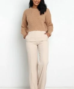 PUP14 Clothing Limestone Knit Sweater - Beige