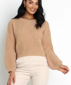 PUP14 Clothing Limestone Knit Sweater - Beige