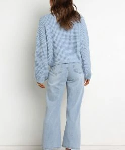 PUP14 Limestone Knit Sweater - Blue