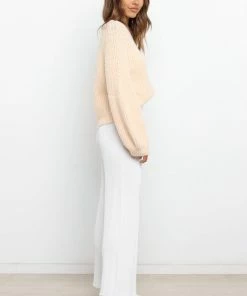 PUP14 London Knit Sweater - Beige Clothing