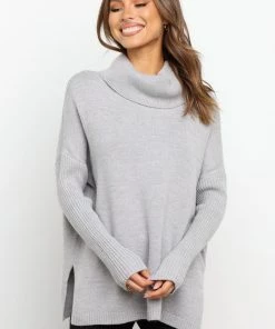 PUP53 Lorraine Knit Sweater - Grey