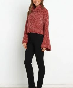 PUP58 Lozzie Knit Sweater - Rust