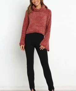 PUP58 Lozzie Knit Sweater - Rust