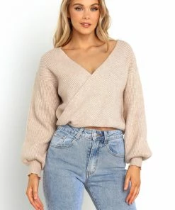 PUP14 Lucy Knit Sweater - Beige