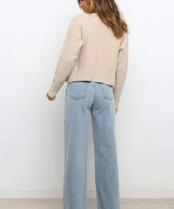 PUP3 Lummus Knit Sweater - Beige Clothing