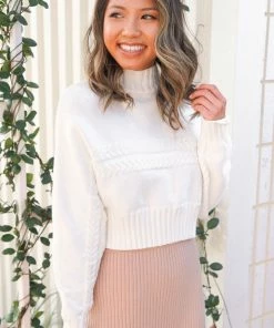 PUP14 Luna Knit Sweater - White For The Bride