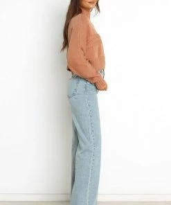 PUP14 Luna Knit Sweater - Tan Clothing