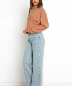 PUP14 Luna Knit Sweater - Tan Clothing