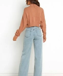 PUP14 Luna Knit Sweater - Tan Clothing