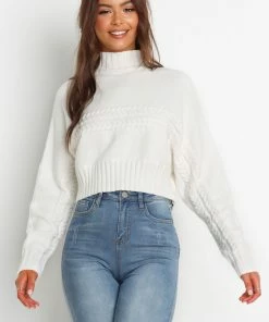 PUP14 Luna Knit Sweater - White For The Bride