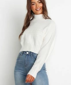 PUP14 Luna Knit Sweater - White For The Bride