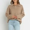PUP14 Lune Knit Sweater - Brown