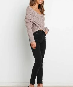 PUP4 Manny Knit Sweater - Mocha Clothing