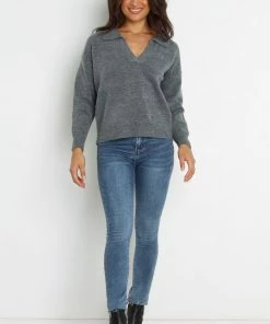 PUP20 Maxine Knit Sweater - Grey