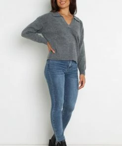PUP20 Maxine Knit Sweater - Grey