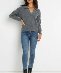 PUP20 Maxine Knit Sweater - Grey
