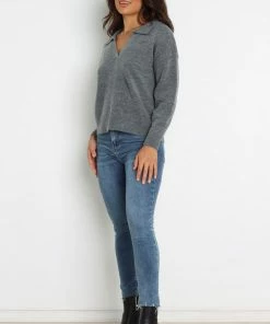PUP20 Maxine Knit Sweater - Grey