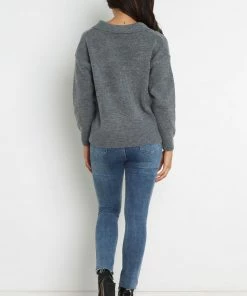 PUP20 Maxine Knit Sweater - Grey