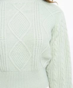 PUP51 Clothing Meena Knit Sweater - Mint