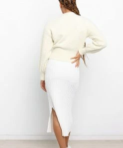 PUP51 Meena Knit Sweater - White For The Bride