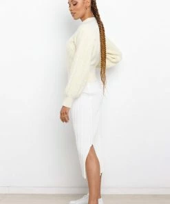 PUP51 Meena Knit Sweater - White For The Bride