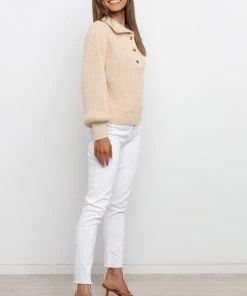 PUP3 Clothing Morley Knit Sweater - Beige
