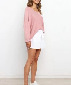PUP49 Murphy Knit Sweater - Blush Clothing