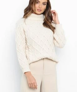 PUP4 For The Bride Nena Knit Sweater - Cream