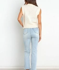 PUP14 Nicole Sweater Vest - Cream Clothing