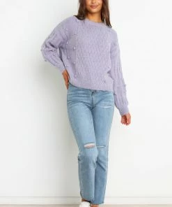 PUP4 Pipsa Knit Sweater - Lilac Clothing