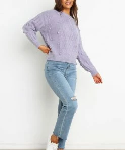PUP4 Pipsa Knit Sweater - Lilac Clothing