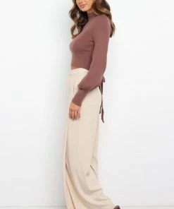 PUP14 Rumi Knit Sweater - Chocolate Brown Clothing