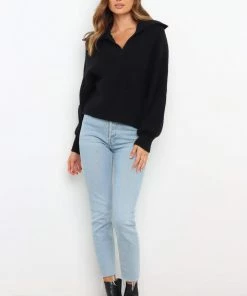 PUP3 Clothing Sabian Knit Sweater - Black