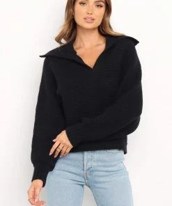 PUP3 Clothing Sabian Knit Sweater - Black