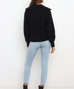 PUP3 Clothing Sabian Knit Sweater - Black