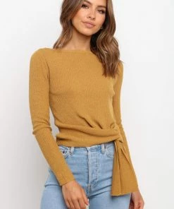 PUP5 Clothing Seebo Knit Sweater - Mustard