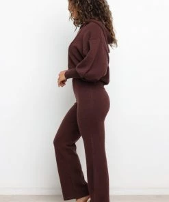 PUP52 Shalini Knit Sweater - Chocolate Brown